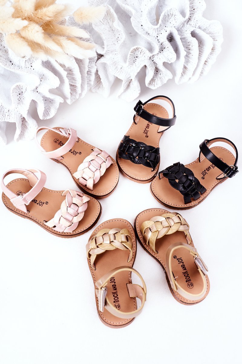 Children's Sandals With Snake Pattern Pink Baxlee
