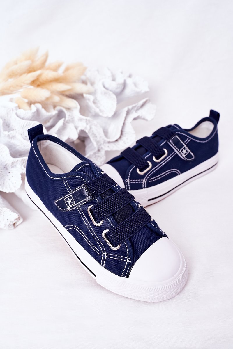 Children's Velcro Sneakers Navy Blue Avengers