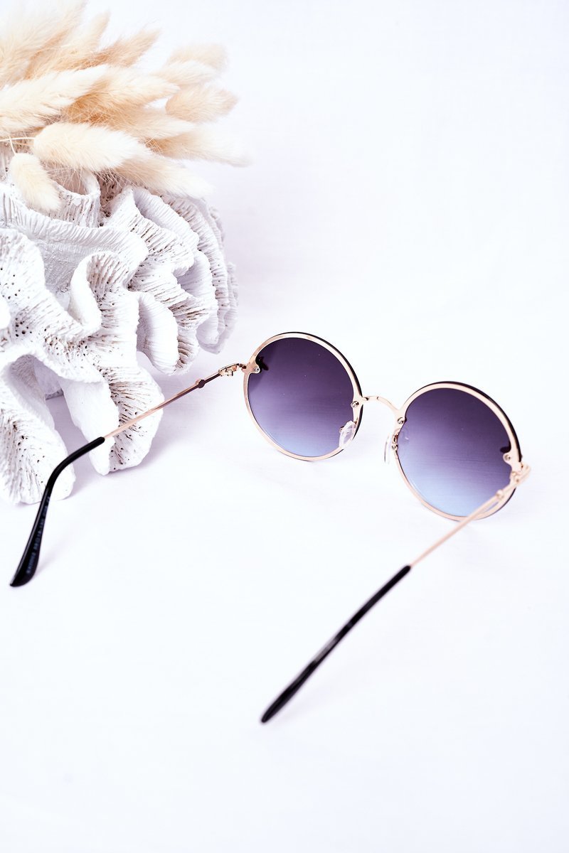 Gold Sunglasses With A Fly Graphite Ombre