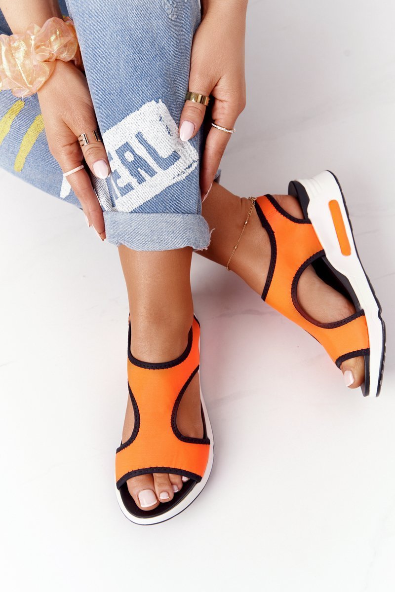 Wedge Slip-On Sandals Orange Zoey