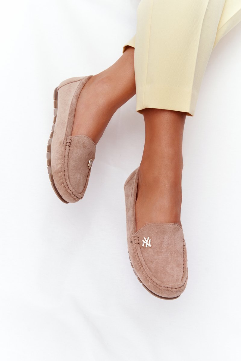 Women's Suede Loafers Light Brown Madelyn