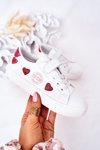Children's Leather Sneakers With Velcro BIG STAR HH374001 White
