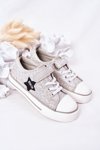 Children's Sneakers With Velcro BIG STAR HH374025 Silver