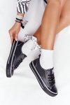 Women's Leather Sneakers BIG STAR HH274145 Black